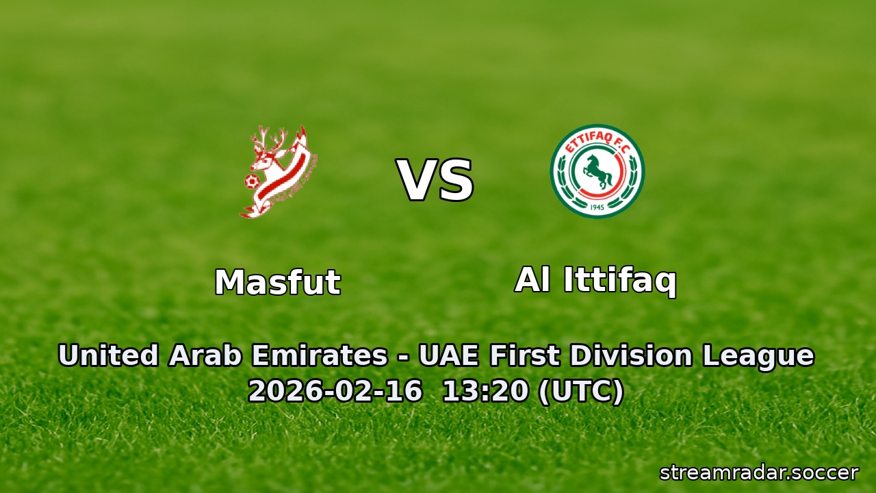 Masfut vs Al Ittifaq