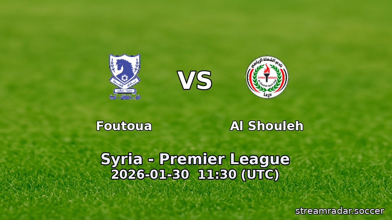 Foutoua vs Al Shouleh