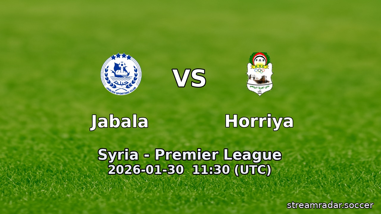 Jabala vs Horriya