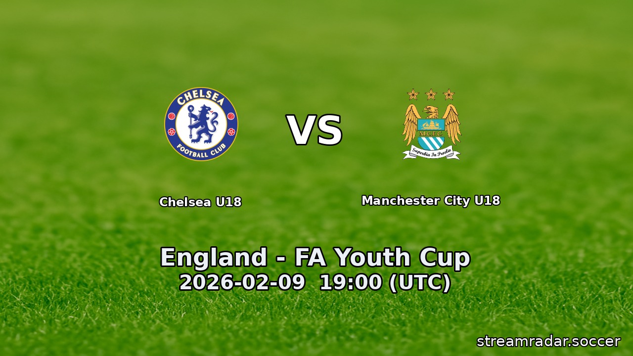 Chelsea U18 vs Manchester City U18