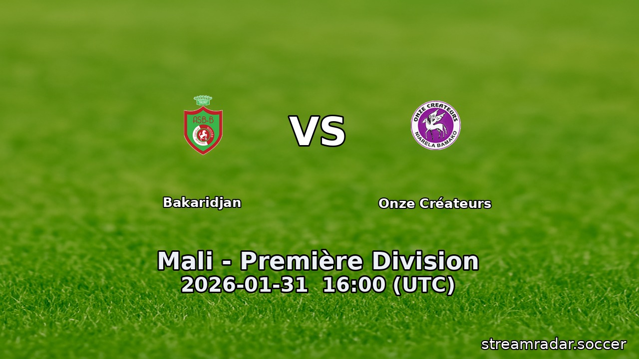 Bakaridjan vs Onze Créateurs