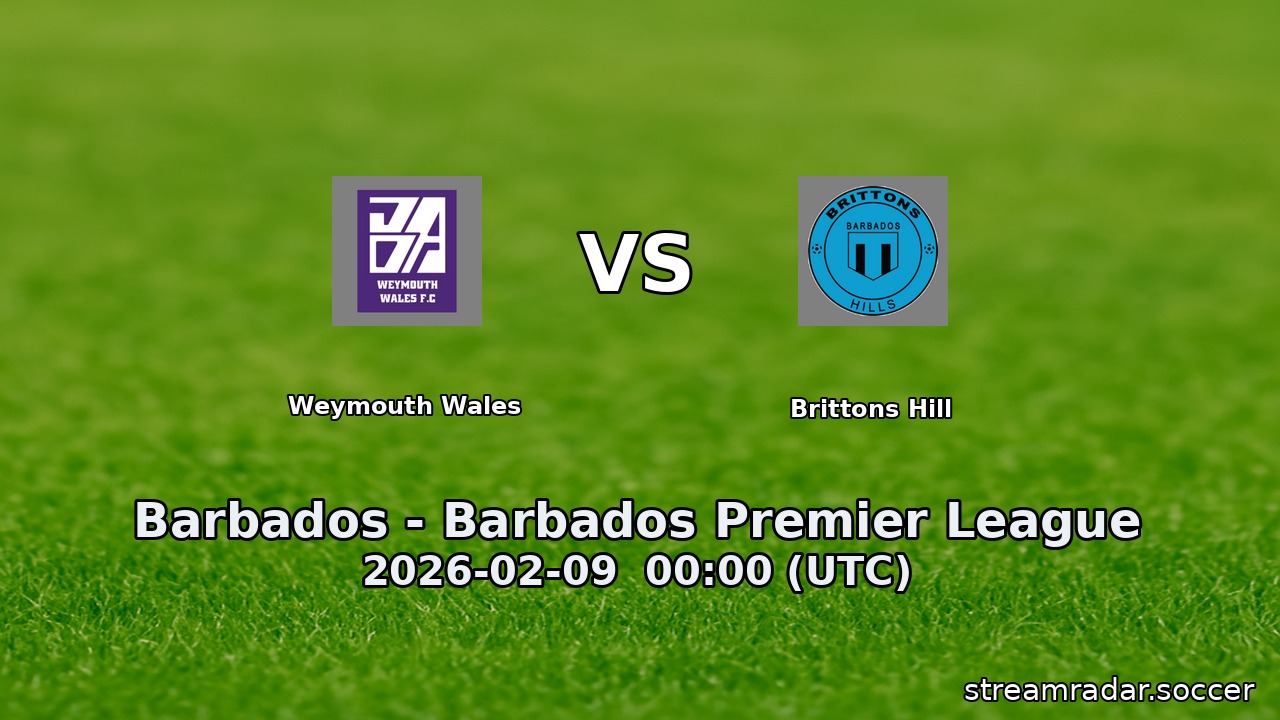 Weymouth Wales vs Brittons Hill