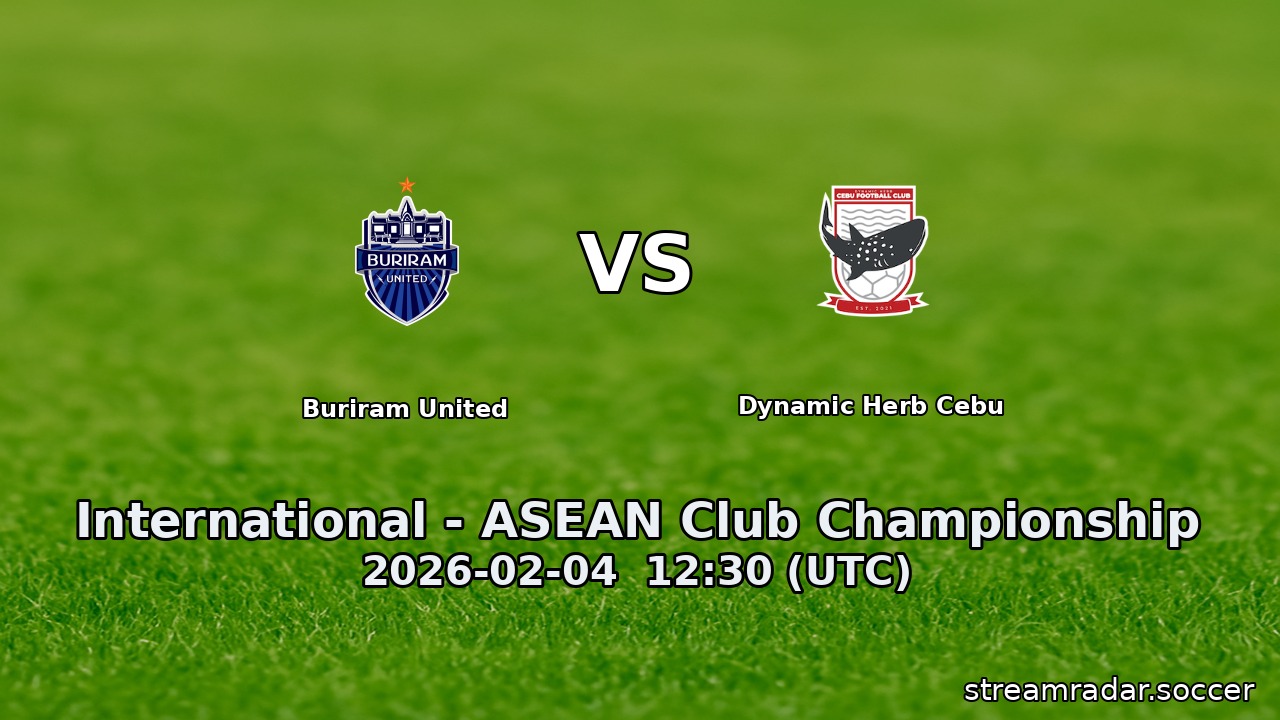 Buriram United vs Dynamic Herb Cebu