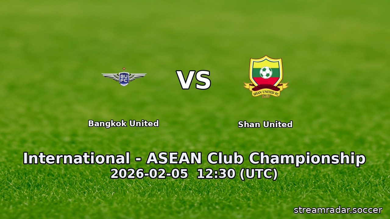 Bangkok United vs Shan United