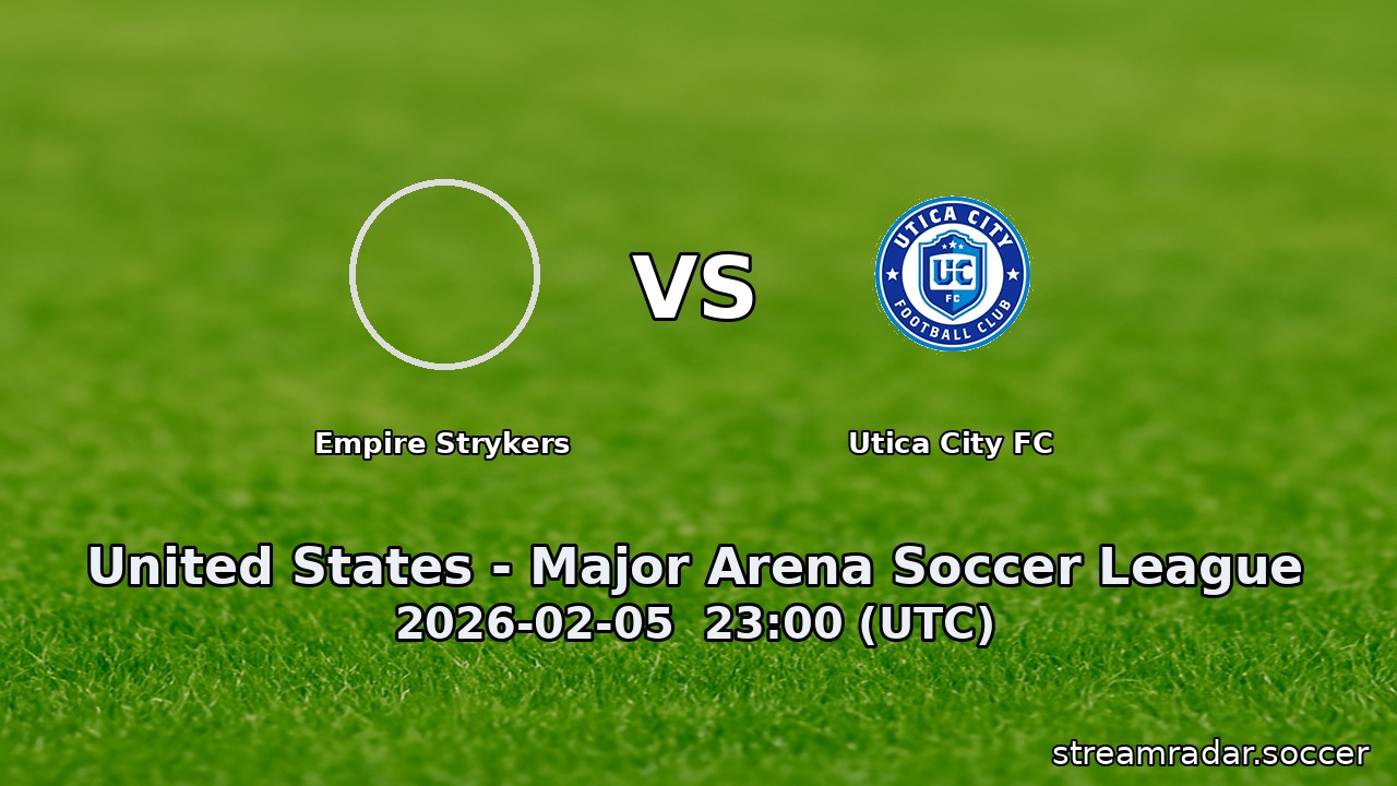 Empire Strykers vs Utica City FC