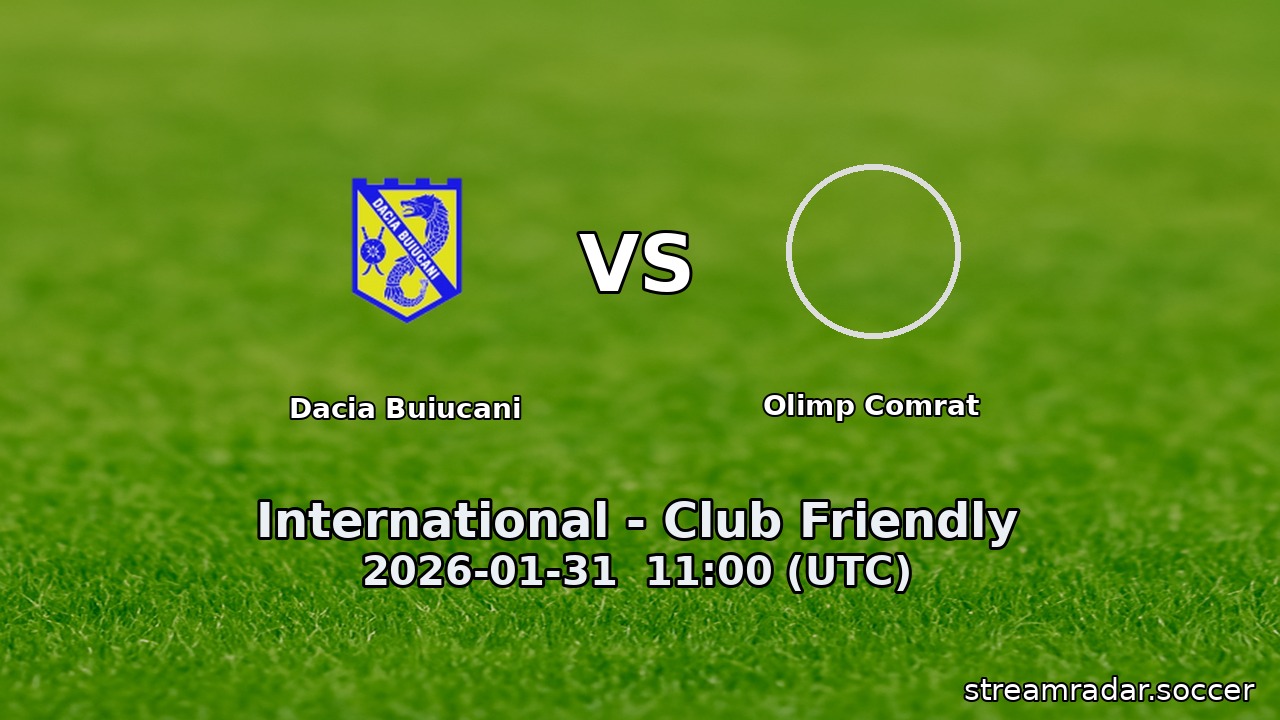Dacia Buiucani vs Olimp Comrat