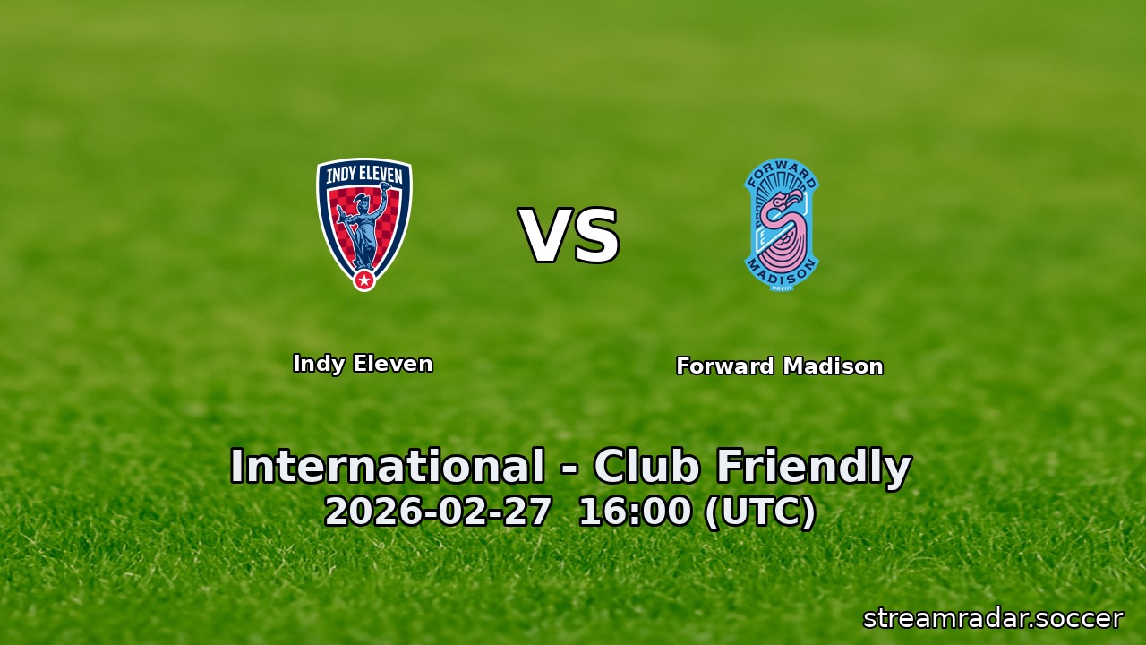 Indy Eleven vs Forward Madison