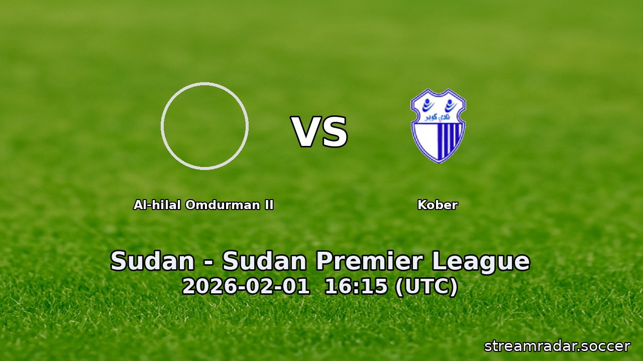 Al-hilal Omdurman II vs Kober