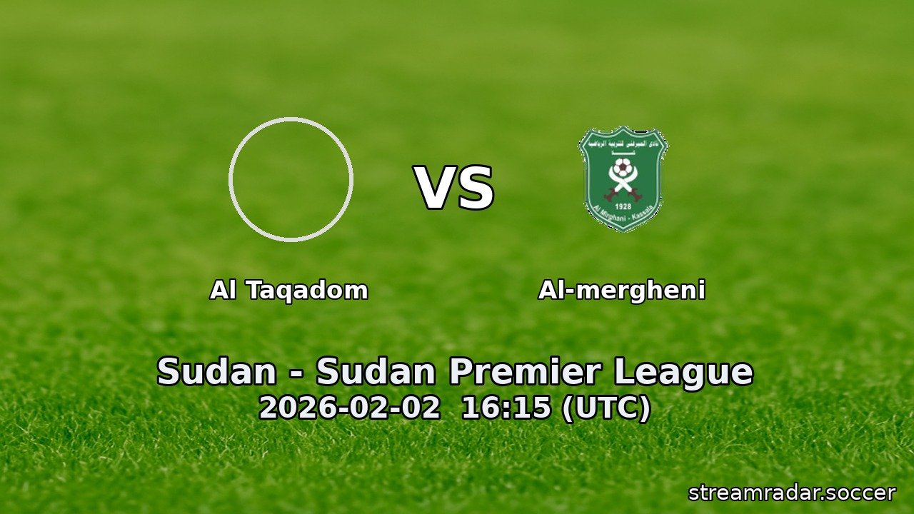 Al Taqadom vs Al-mergheni