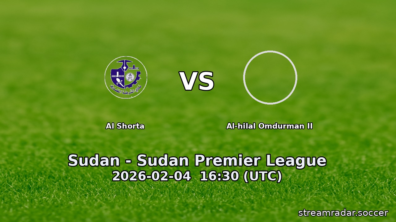 Al Shorta vs Al-hilal Omdurman II