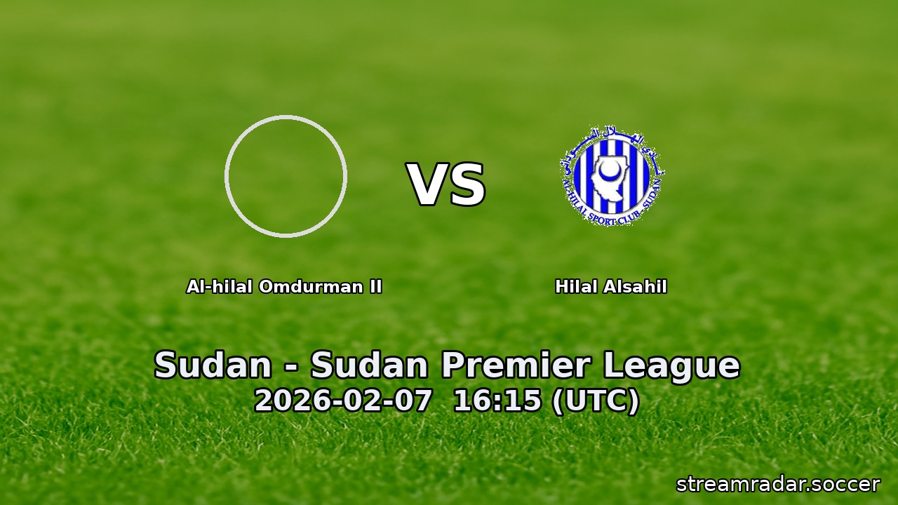 Al-hilal Omdurman II vs Hilal Alsahil