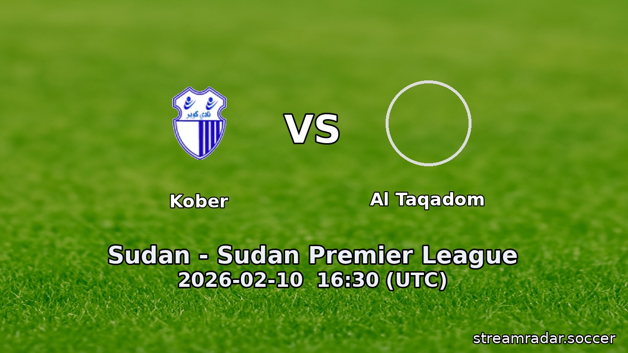 Kober vs Al Taqadom