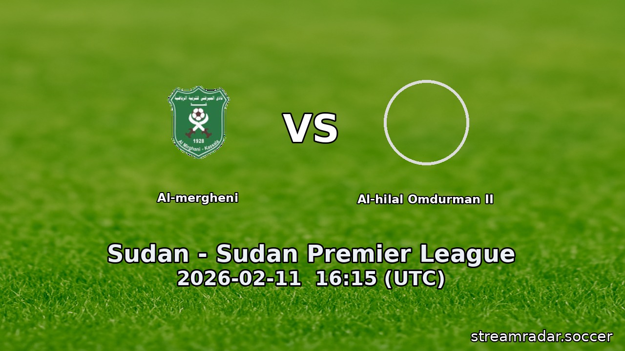 Al-mergheni vs Al-hilal Omdurman II