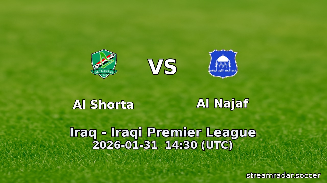 Al Shorta vs Al Najaf