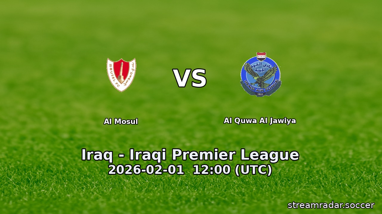 Al Mosul vs Al Quwa Al Jawiya
