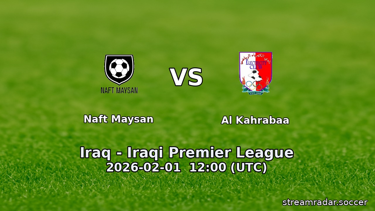 Naft Maysan vs Al Kahrabaa