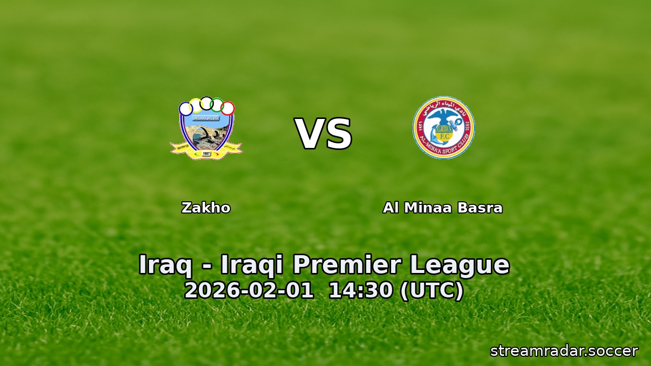 Zakho vs Al Minaa Basra