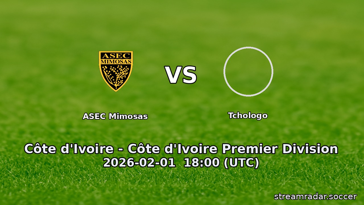 ASEC Mimosas vs Tchologo