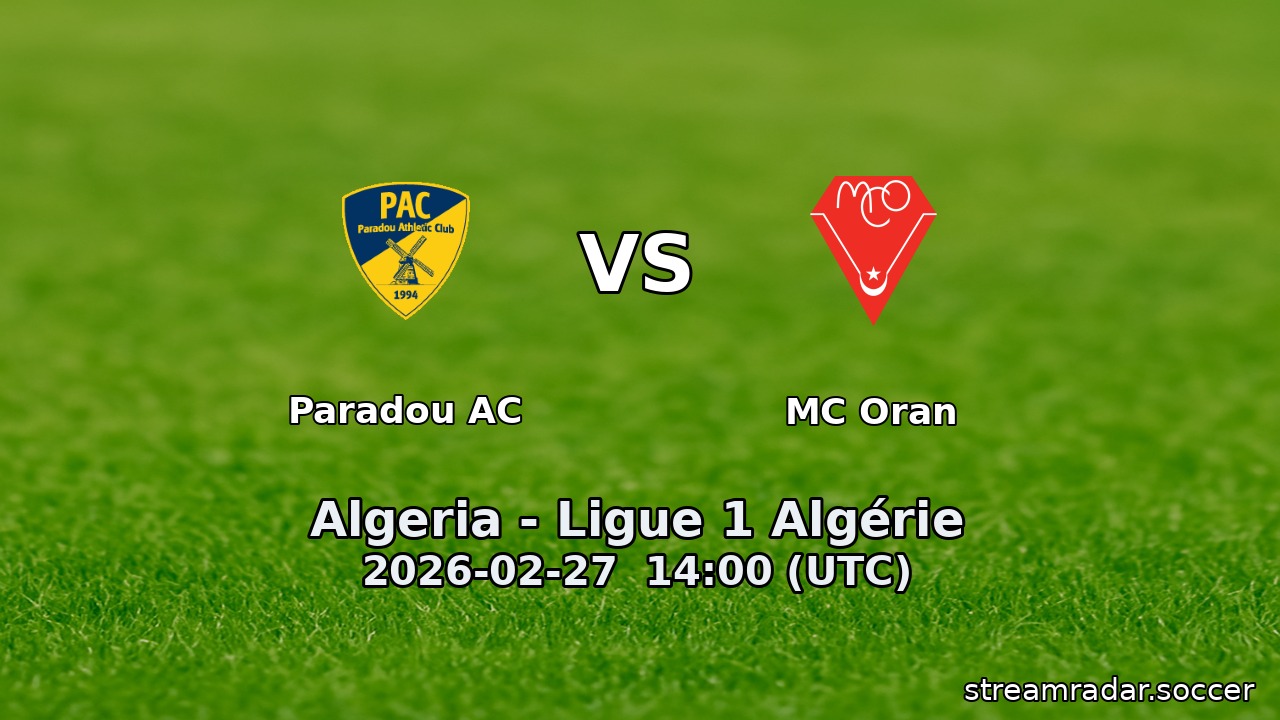 Paradou AC vs MC Oran