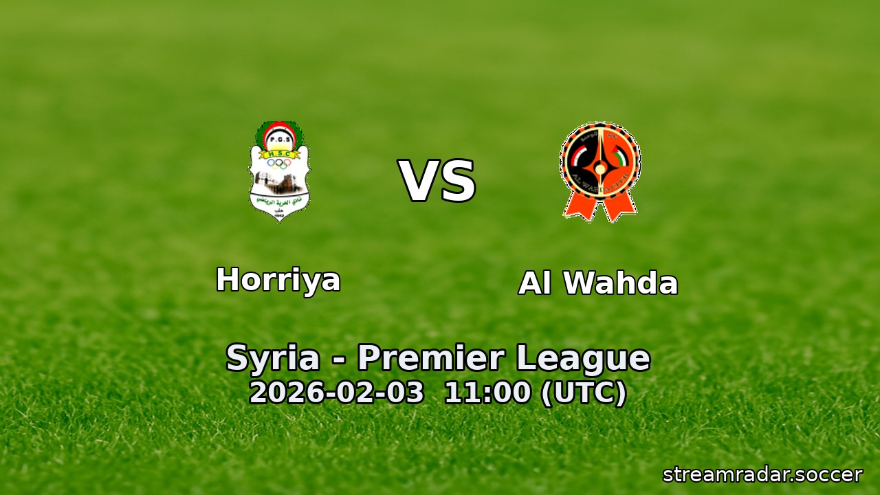 Horriya vs Al Wahda