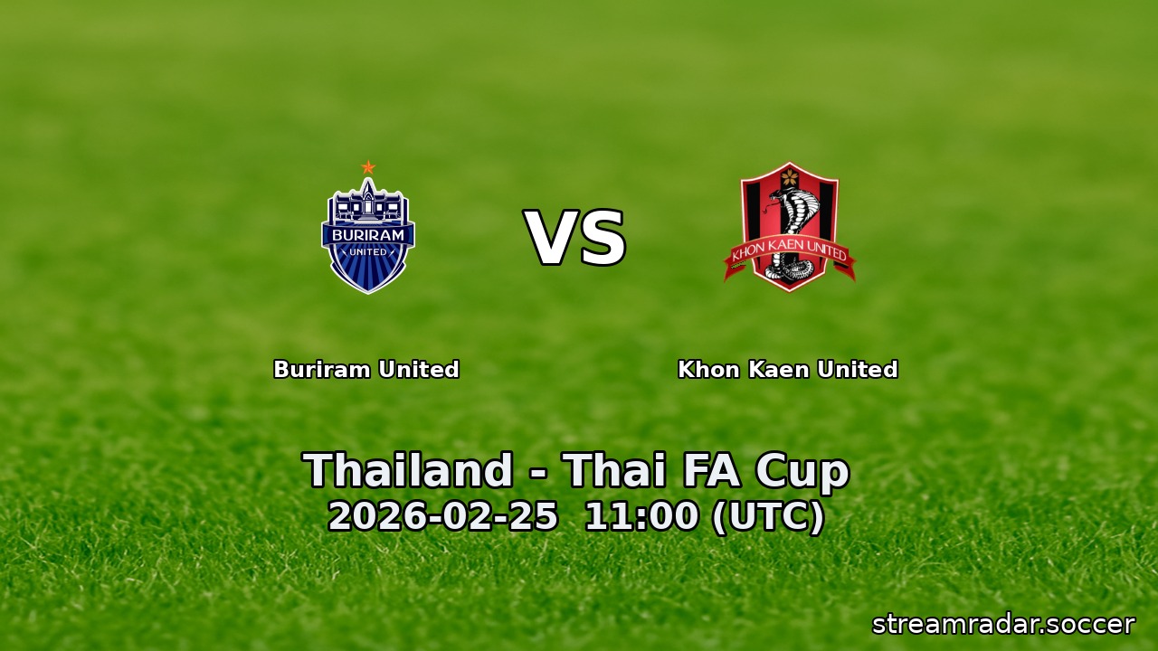 Buriram United vs Khon Kaen United