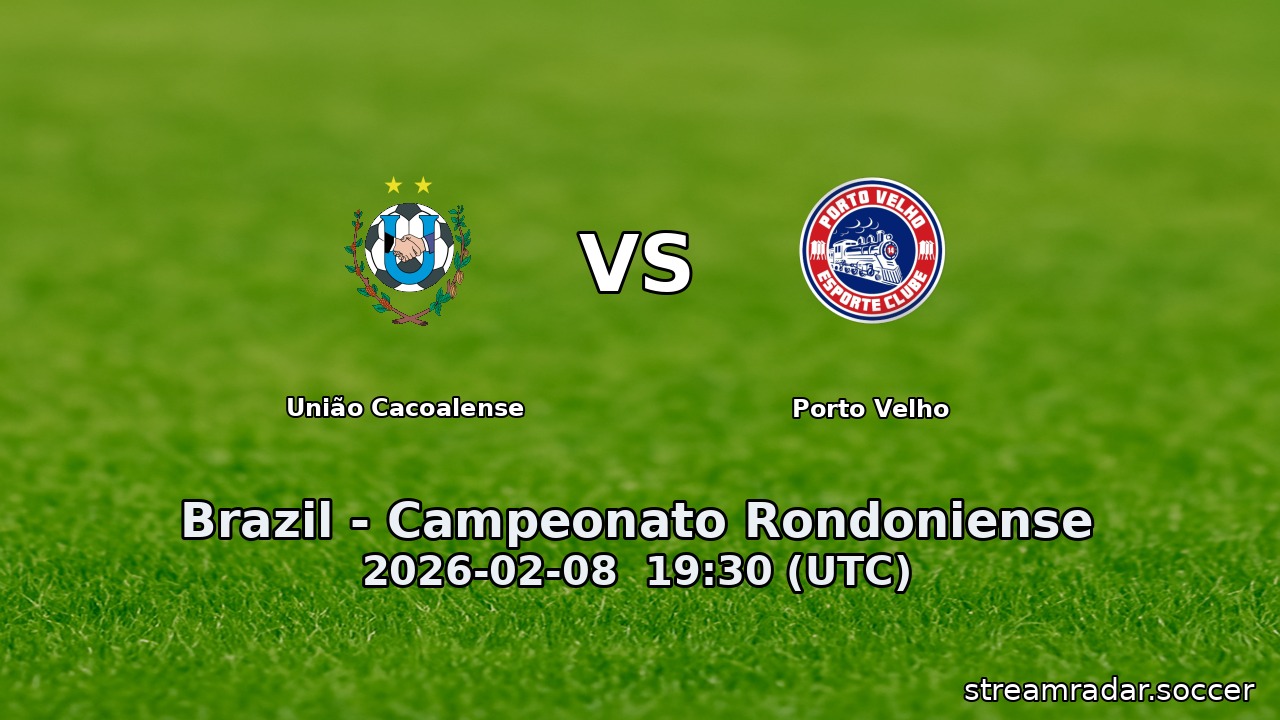 União Cacoalense vs Porto Velho