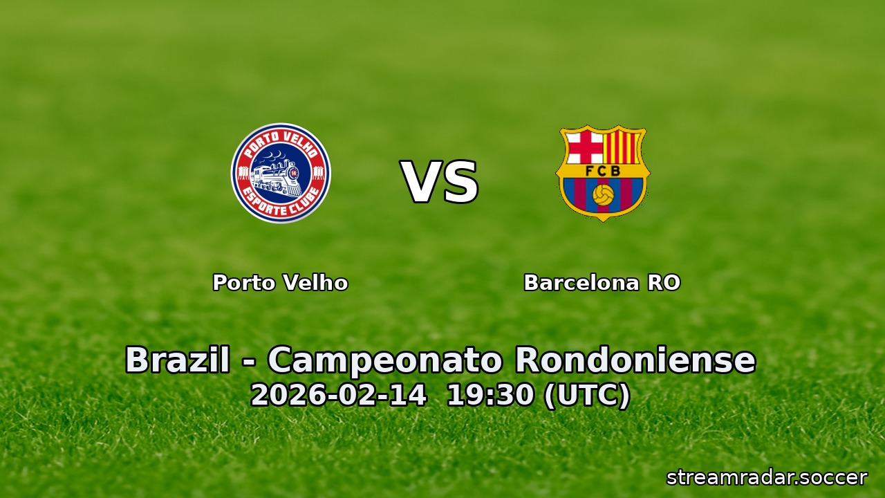 Porto Velho vs Barcelona RO