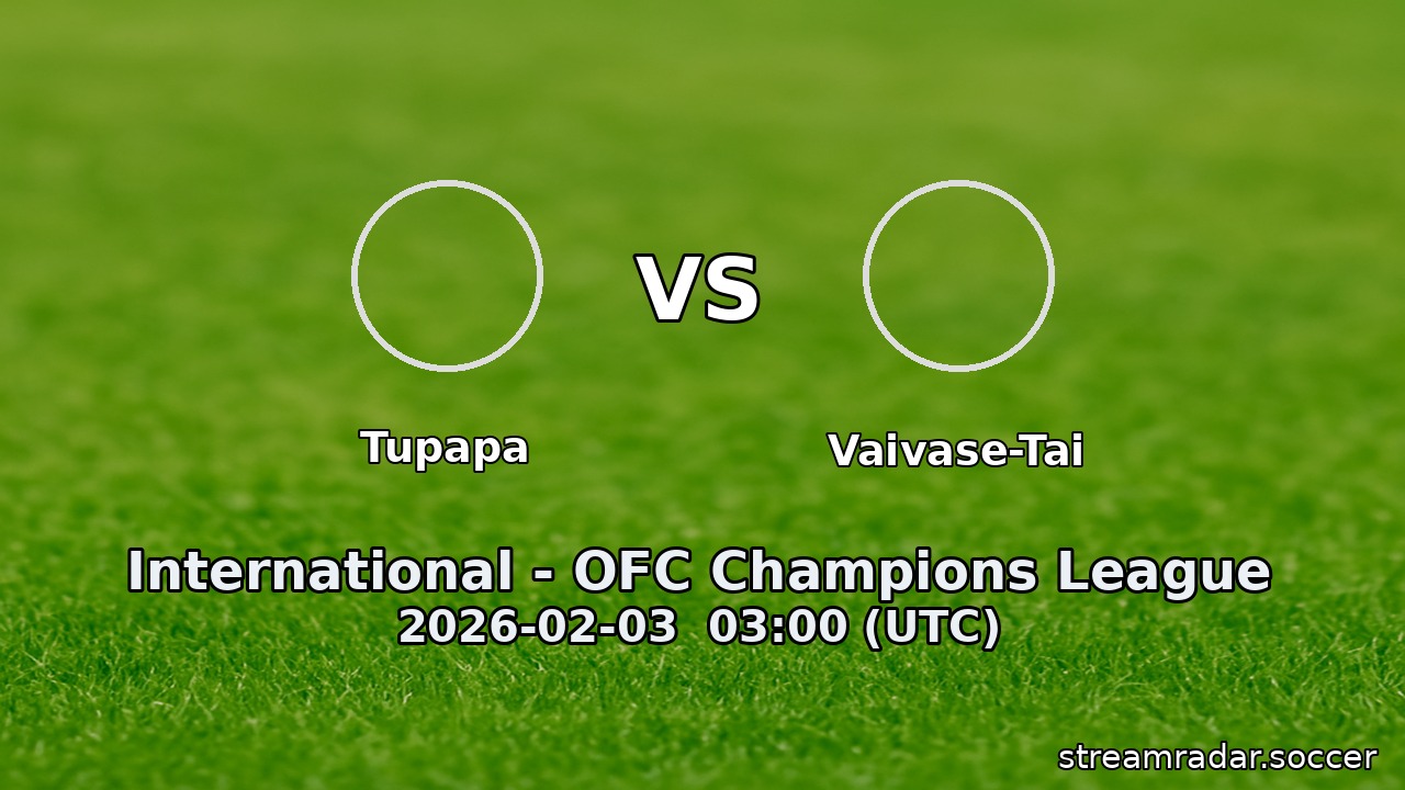 Tupapa vs Vaivase-tai