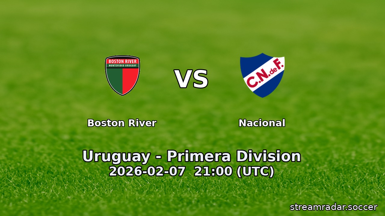 Boston River vs Nacional