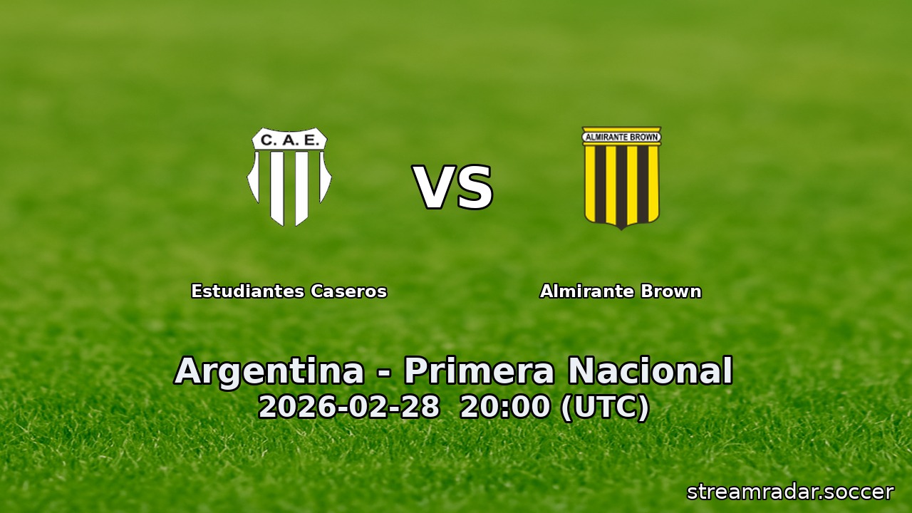 Estudiantes Caseros vs Almirante Brown