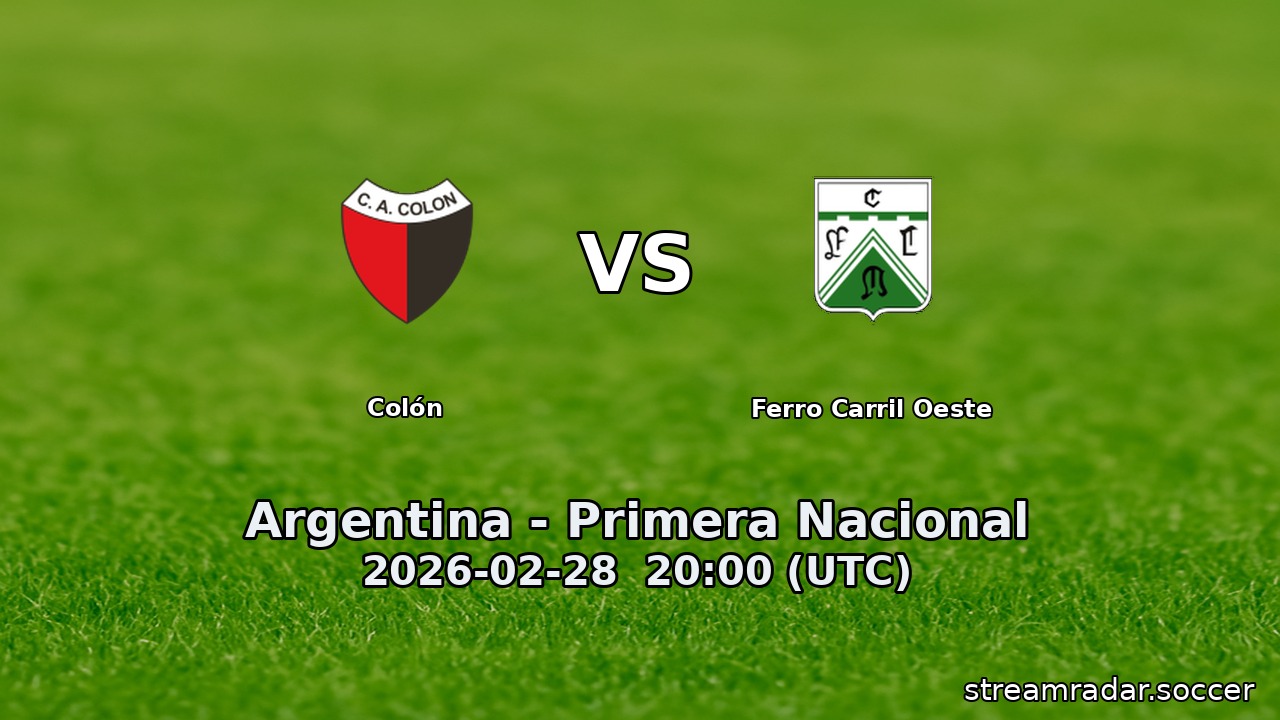 Colón vs Ferro Carril Oeste