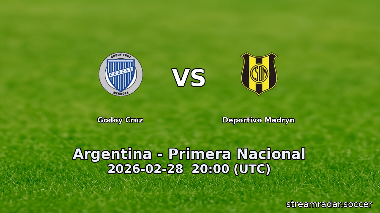 Godoy Cruz vs Deportivo Madryn