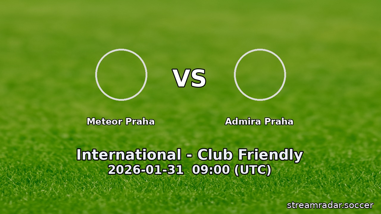 Meteor Praha vs Admira Praha