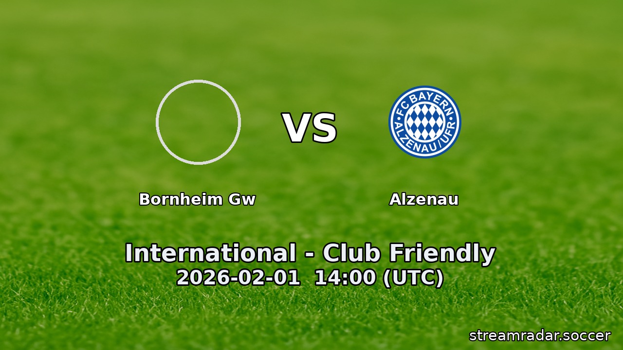 Alzenau vs Bornheim Gw