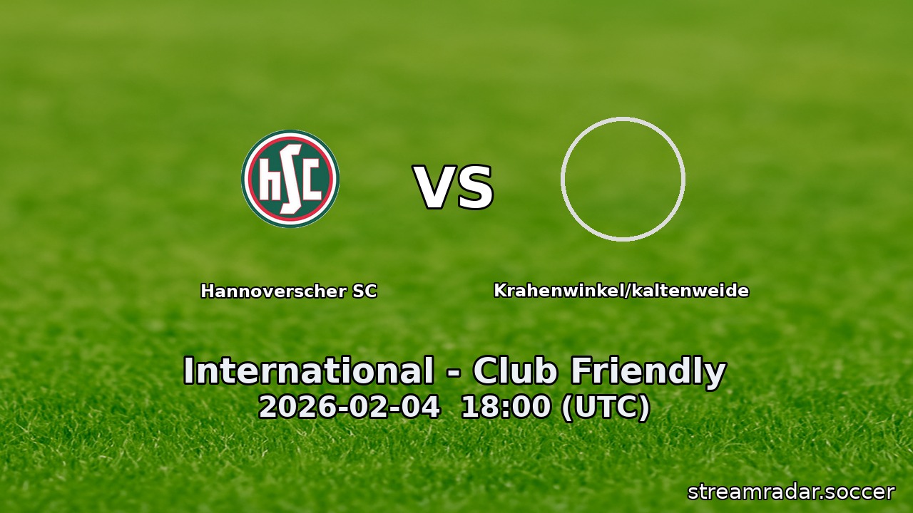 Hannoverscher SC vs Krahenwinkel/kaltenweide
