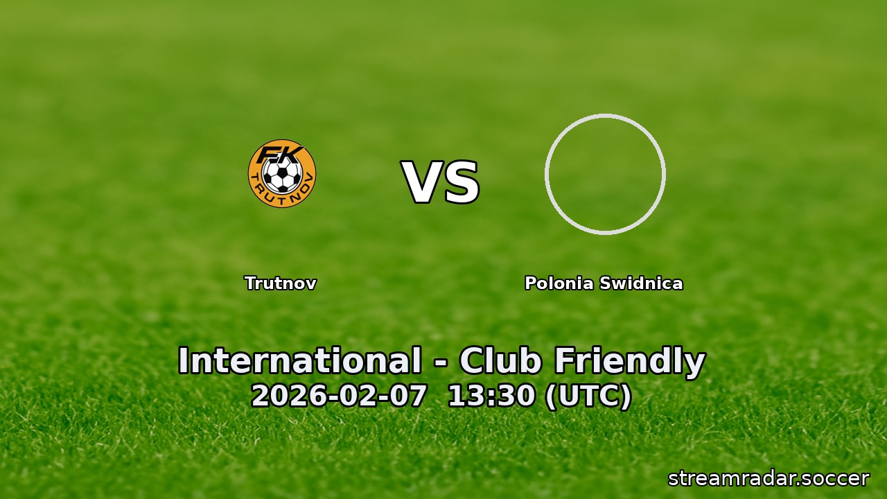 Trutnov vs Polonia Swidnica