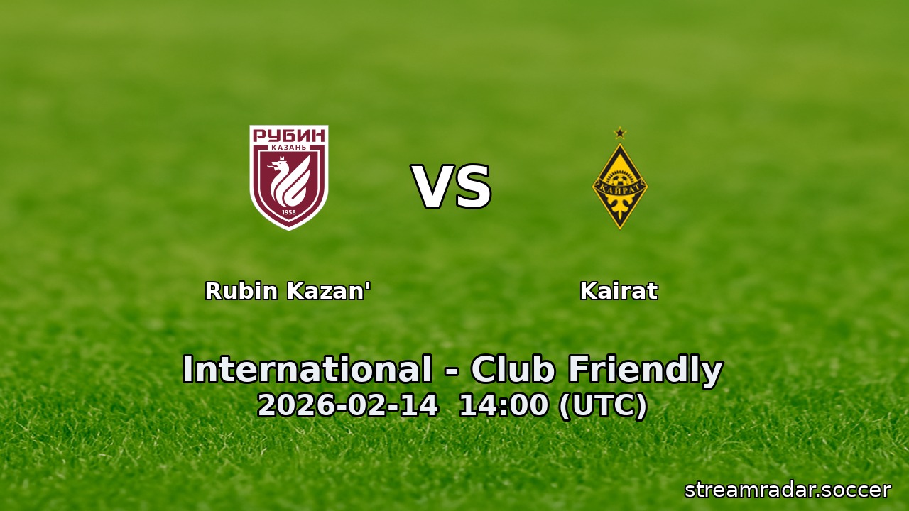 Rubin Kazan' vs Kairat