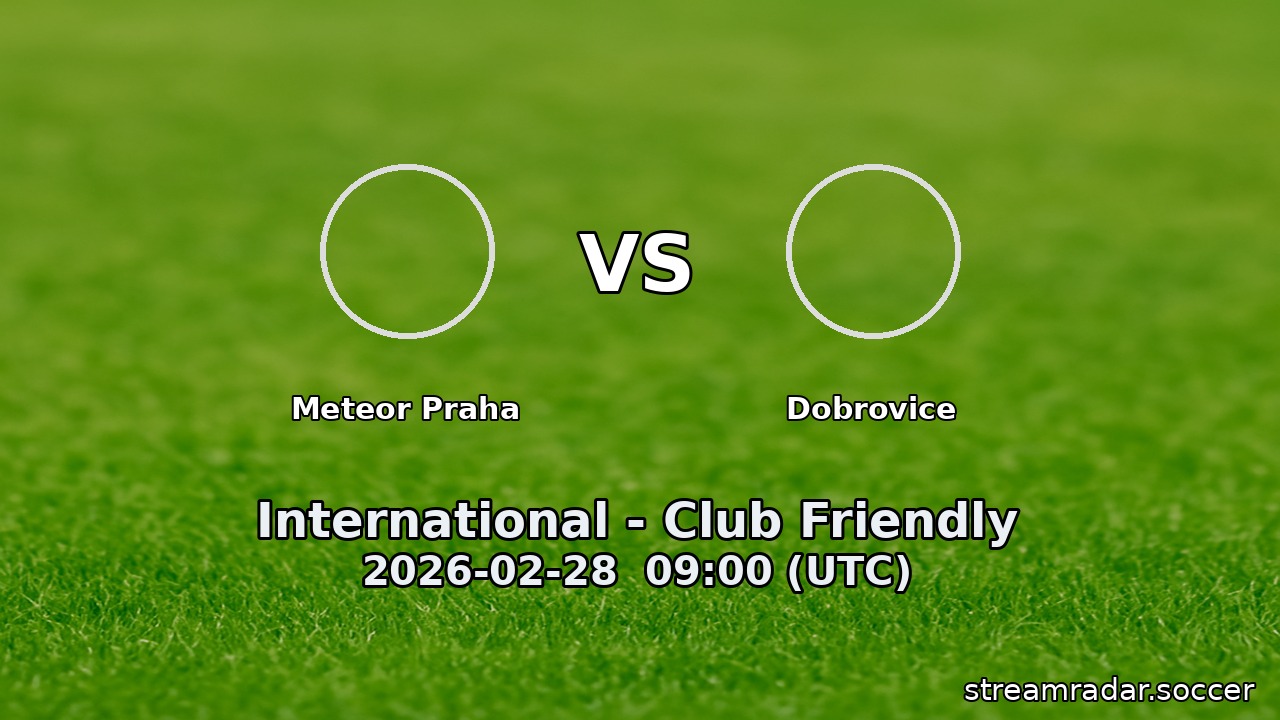 Meteor Praha vs Dobrovice