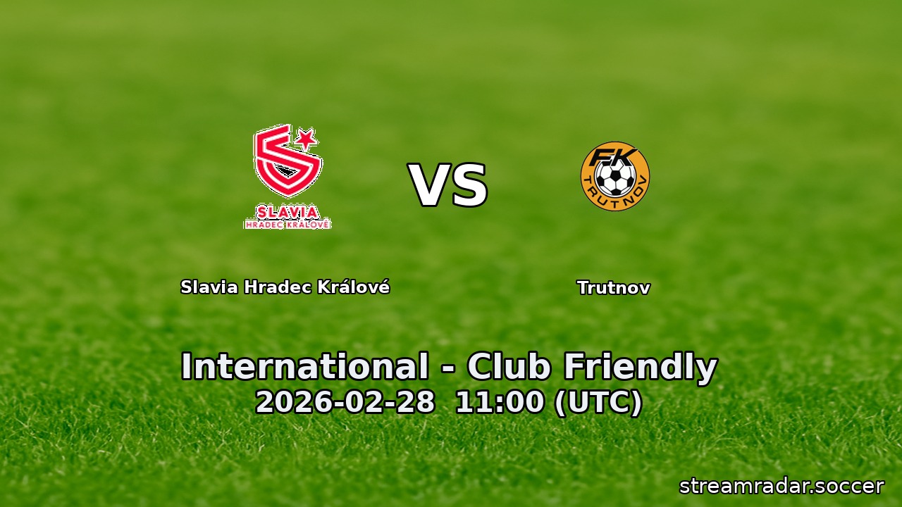 Slavia Hradec Králové vs Trutnov