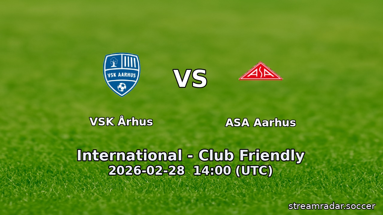 VSK Århus vs ASA Aarhus