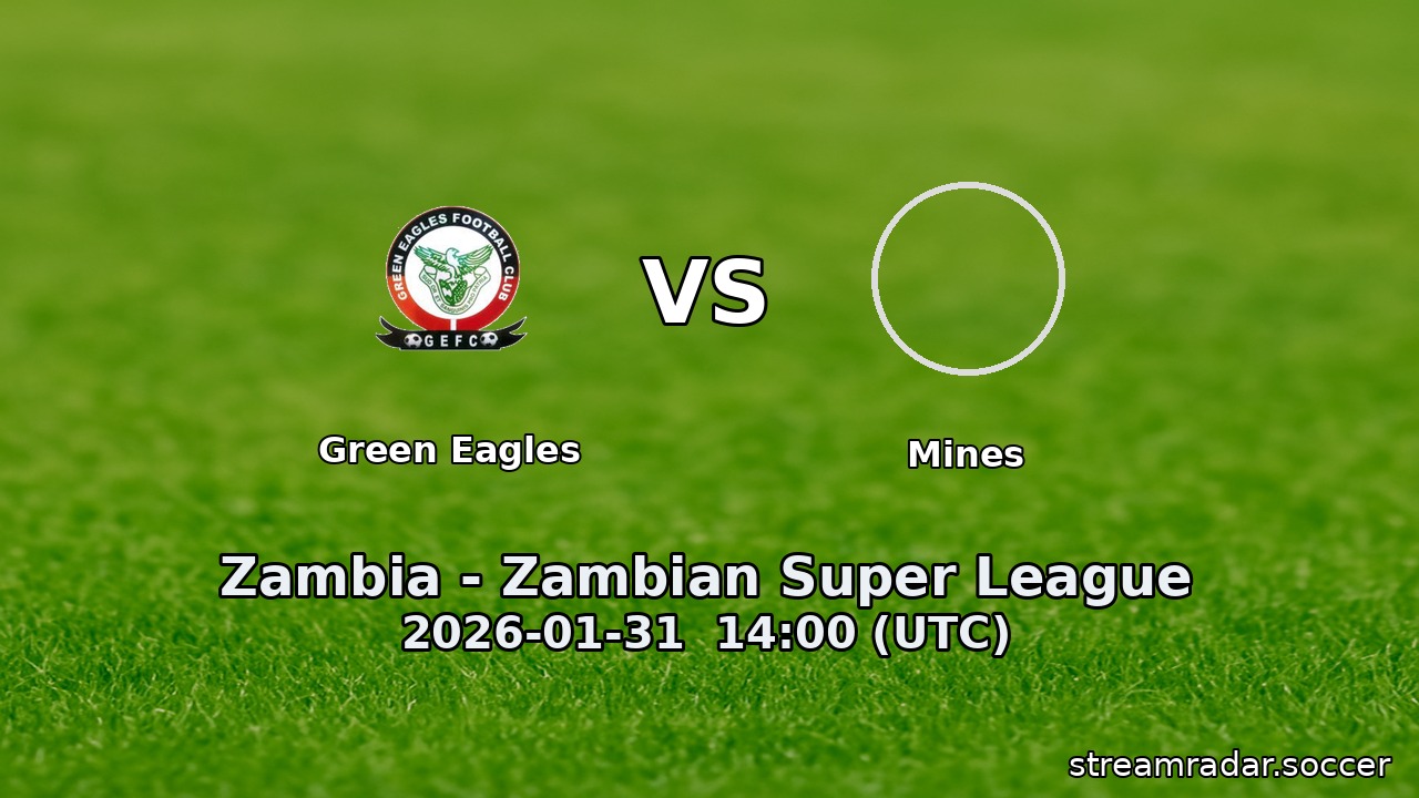 Green Eagles vs Mines