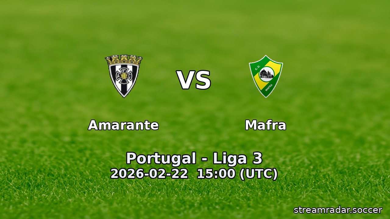 Amarante vs Mafra