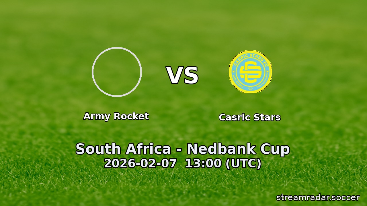 Army Rocket vs Casric Stars