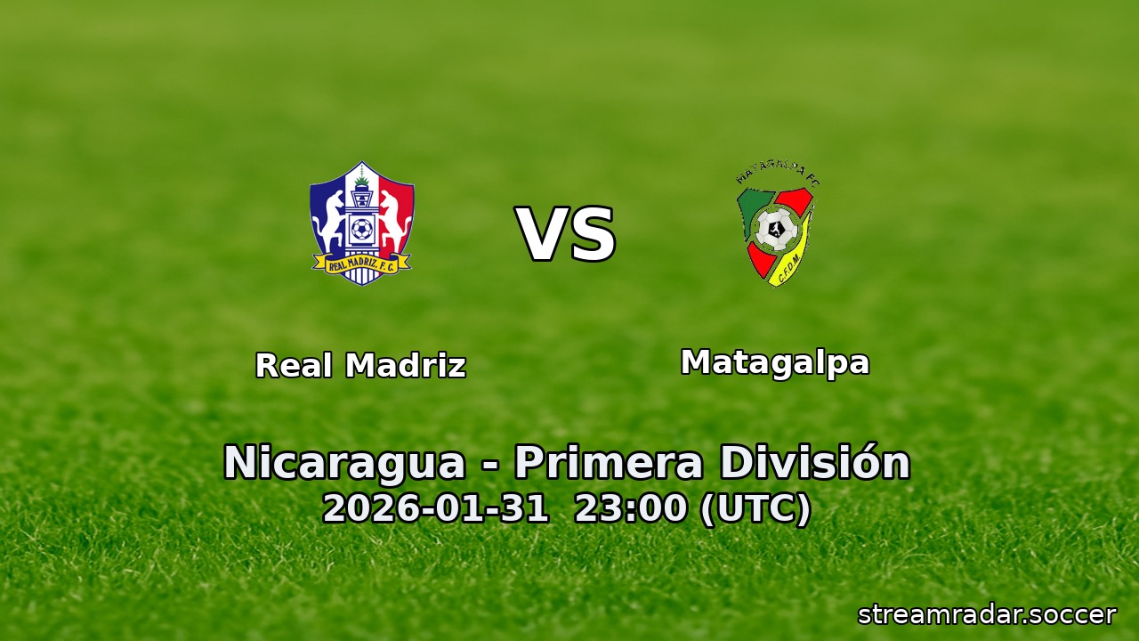 Real Madriz vs Matagalpa