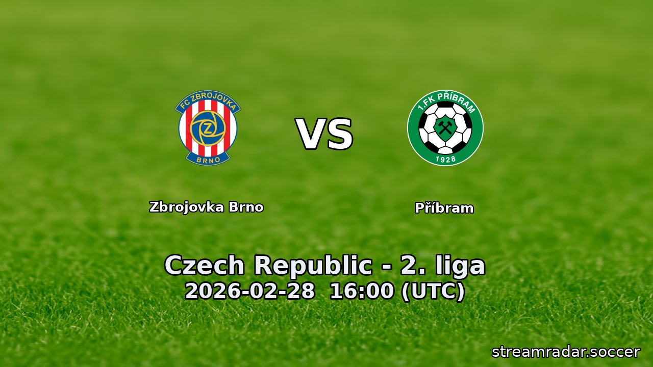 Zbrojovka Brno vs Příbram