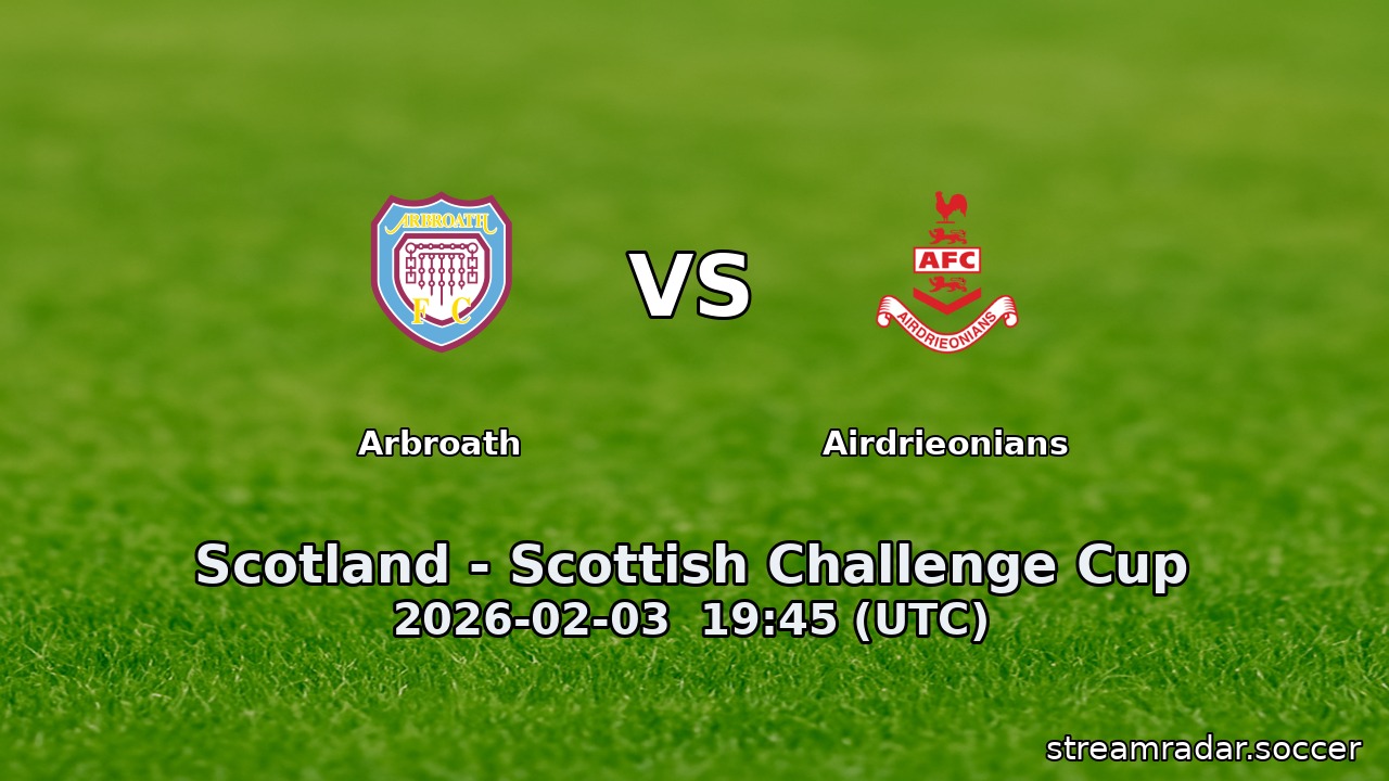 Arbroath vs Airdrieonians