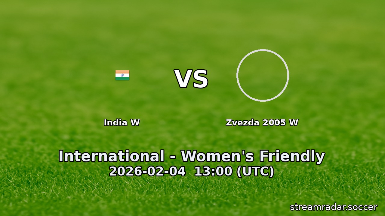 India W vs Zvezda 2005 W