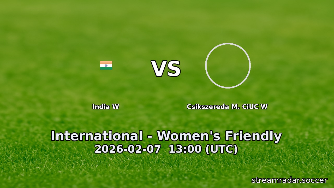 India W vs Csikszereda M. CiUC W