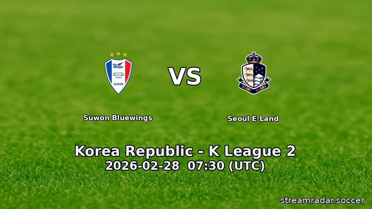 Suwon Bluewings vs Seoul E-Land