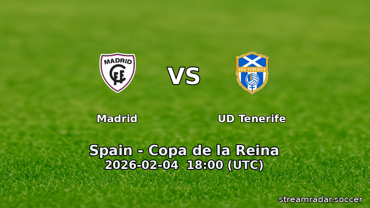 Madrid vs UD Tenerife